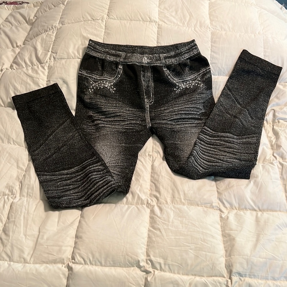 Black print legging’s NWOT